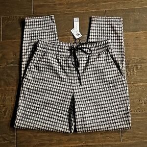 New Sanctuary Easy Going Drawstring Pant In  Brooklyn Check sz small